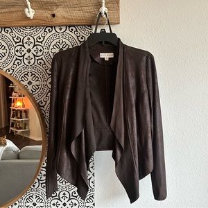 Brown Blazer with Open Front